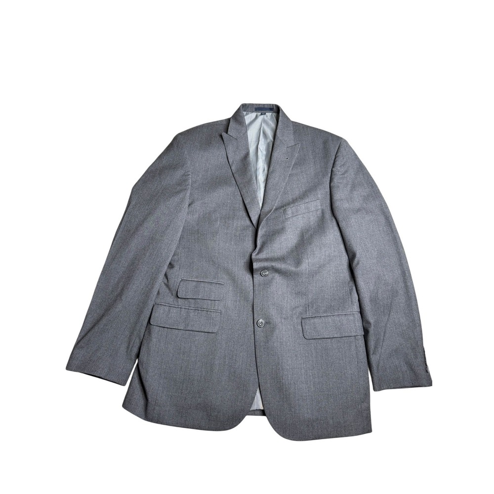 Jos A Bank 1905 Tailored Fit Gray Wool Blazer Sport Coat Mens 42L 36W‎